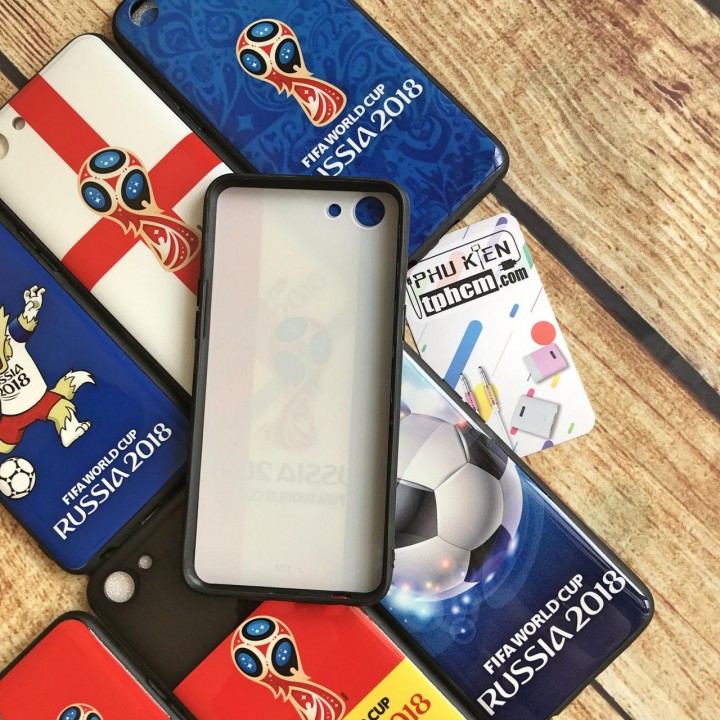 Ốp lưng Oppo A83 dẻo Viền đen hình World Cup 2018