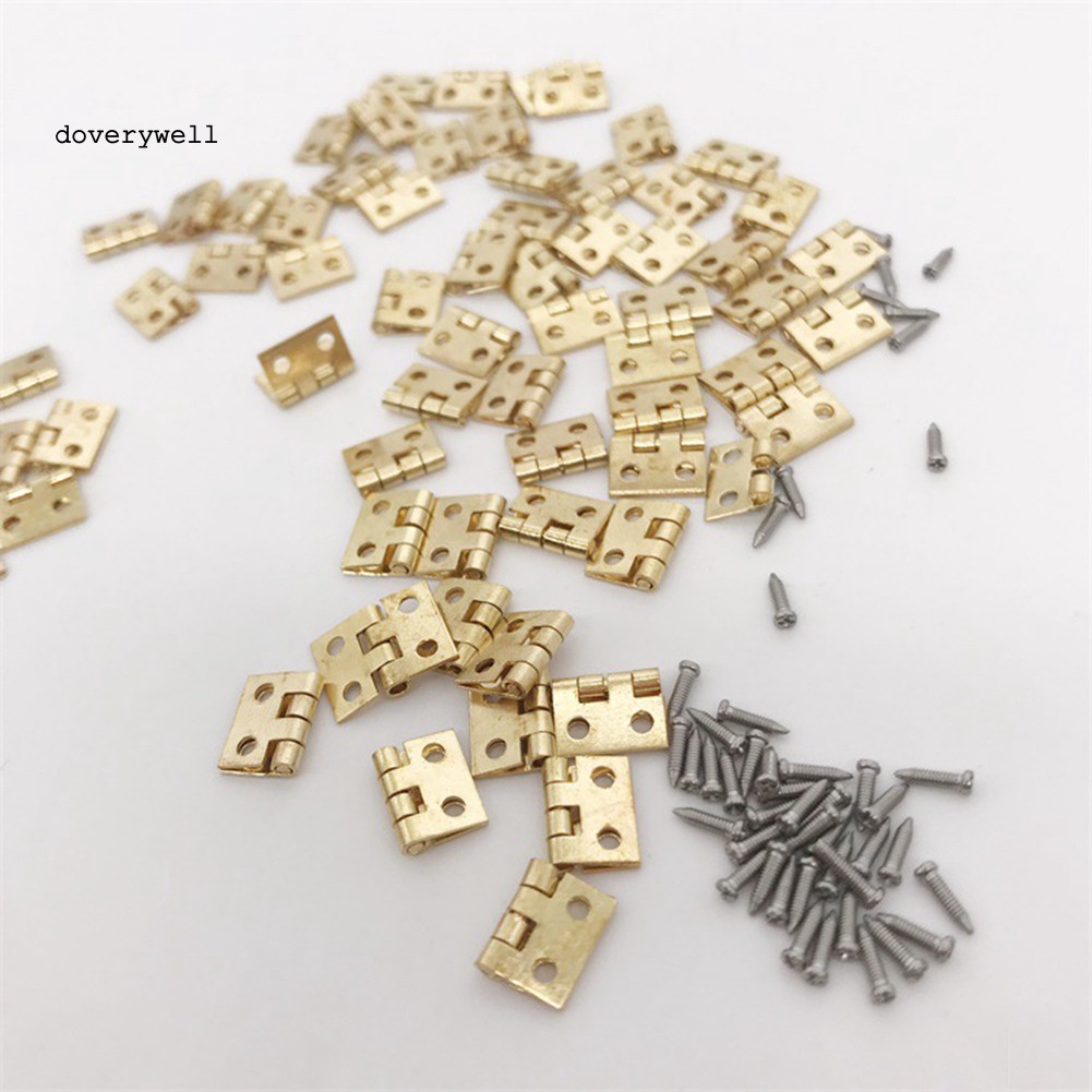 Bộ 48 bảng lề mini+12 ốc vít thủ công chất lượng