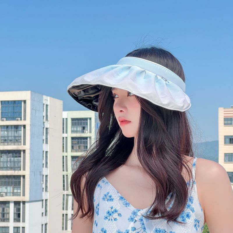Nón Hở Đầu Màu Chuyển Với Lớp Vinyl Chống Tia UV 2 Kiểu Đội