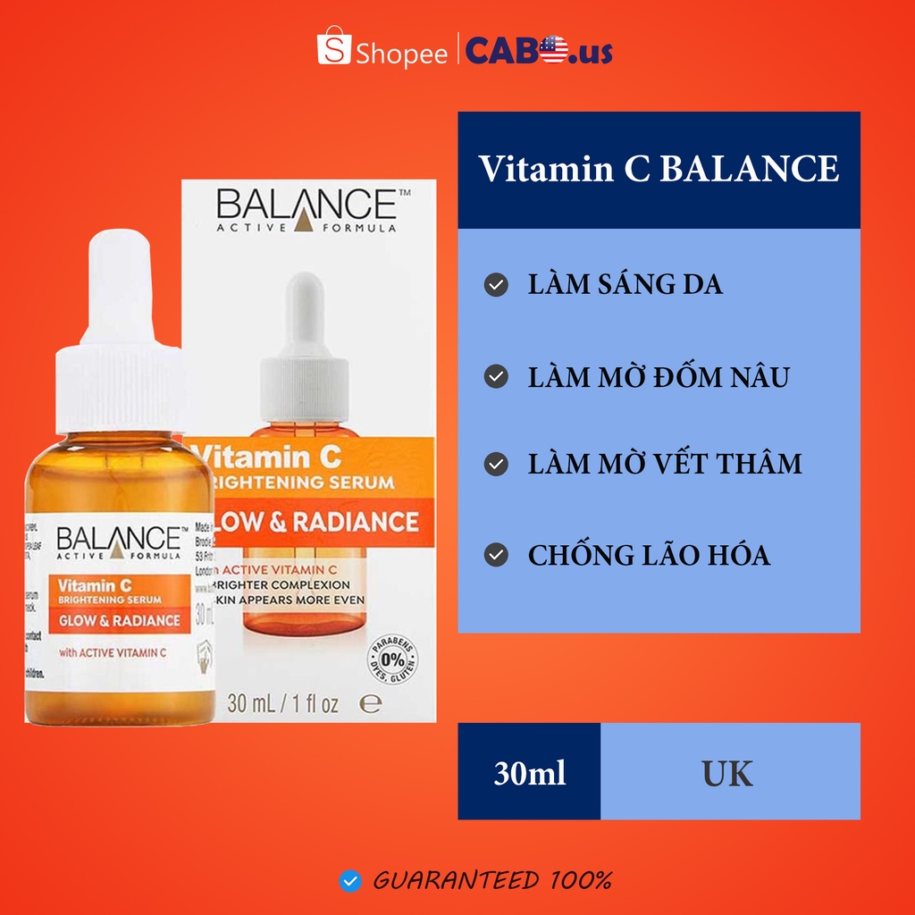Serum vitamin C Sáng Da Balance 30ml
