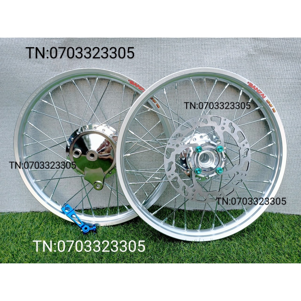 CẶP BÁNH CĂM WAVE .DREAM FUITRO FI NIỀN NHÔM BAN ZAI .DALE.SOLUTE.SH THÁI BẠC .KÈM MÁ	 PHANH VÀ PÁT VỚI ĐĨA .