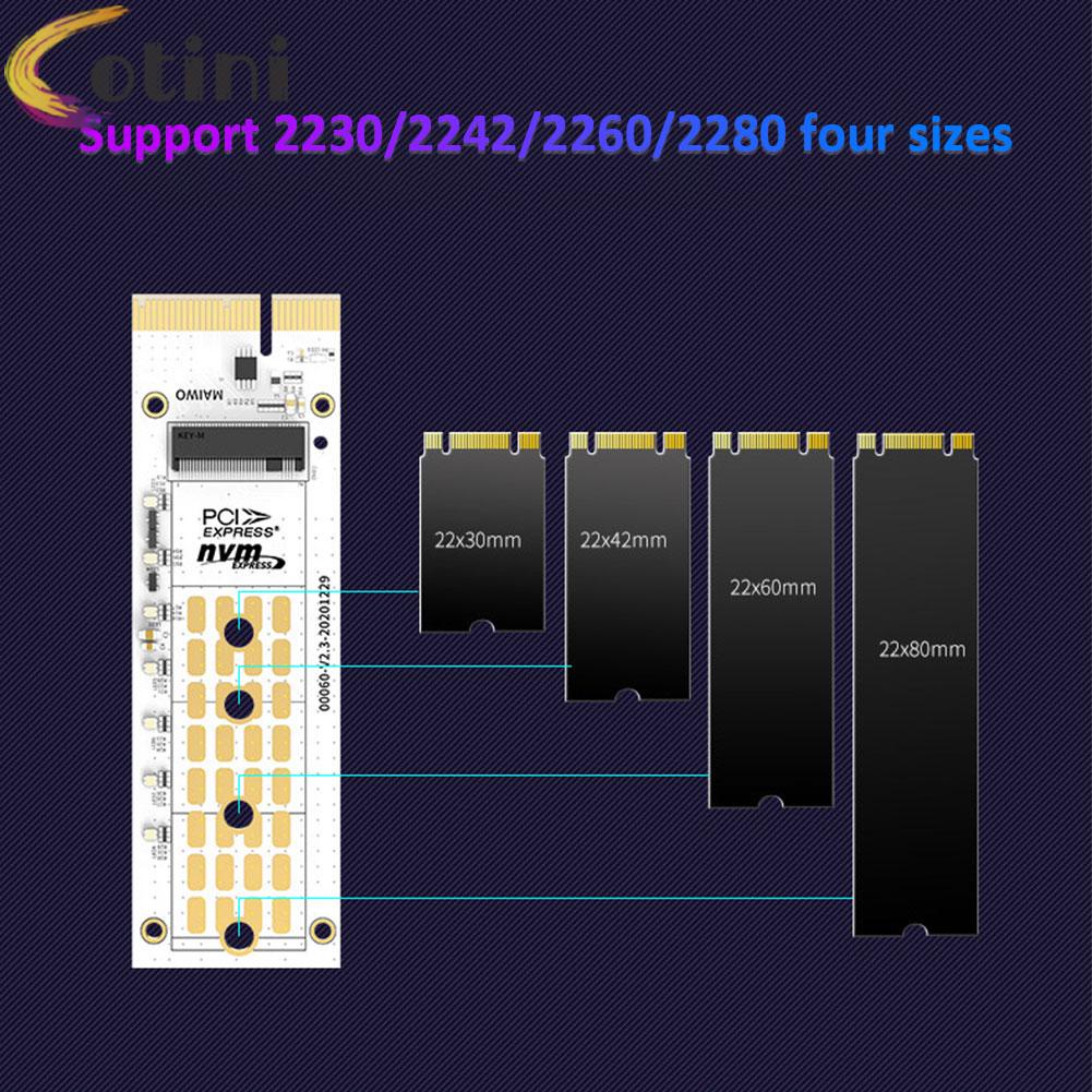 Thẻ chuyển đổi mở rộng ổ cứng HDD COTINI MAIWO PCIE sang M.2 NVME cho 2230/2242 SSD | BigBuy360 - bigbuy360.vn