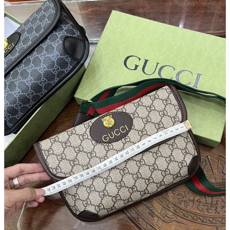 Túi đeo chéo nam G.c fullbox hộp + giấy thẻ , chất liệu da mềm mịn không bong tróc da