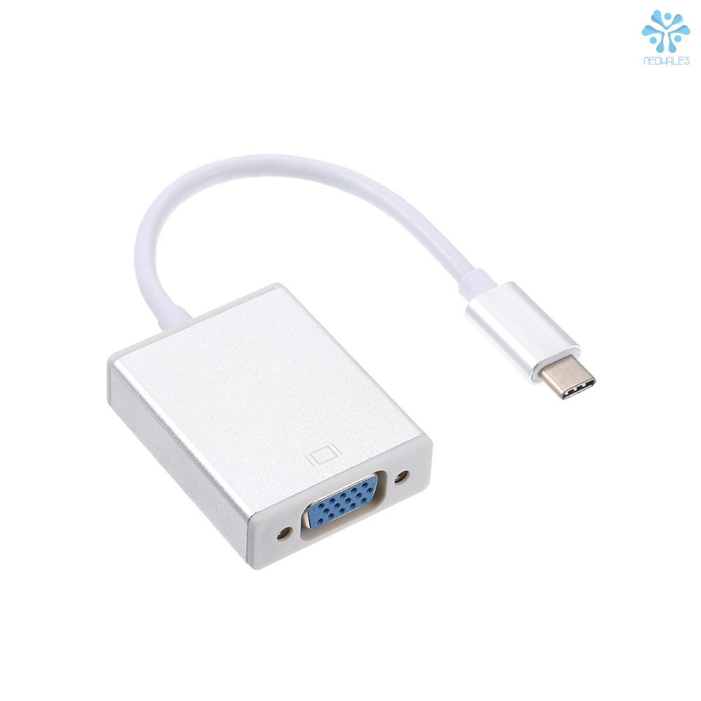 Cáp Chuyển Đổi Cổng Type-C Sang Vga Cho Máy Chiếu Samsung Galaxy S9 Macbook