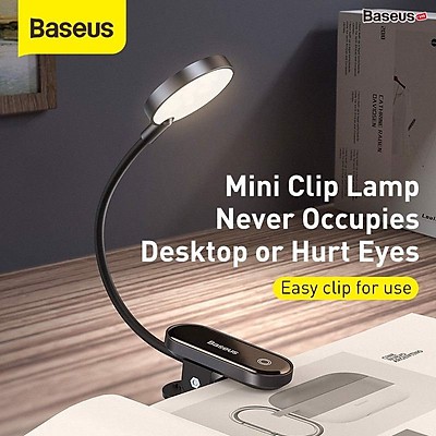 Đèn Đọc Sách Mini, Pin Sạc Tiện Dụng Baseus Comfort Reading Mini Clip Lamp