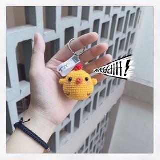 MÓC KHÓA LEN GÀ BÔNG HANDMADE | MADE BY DANI