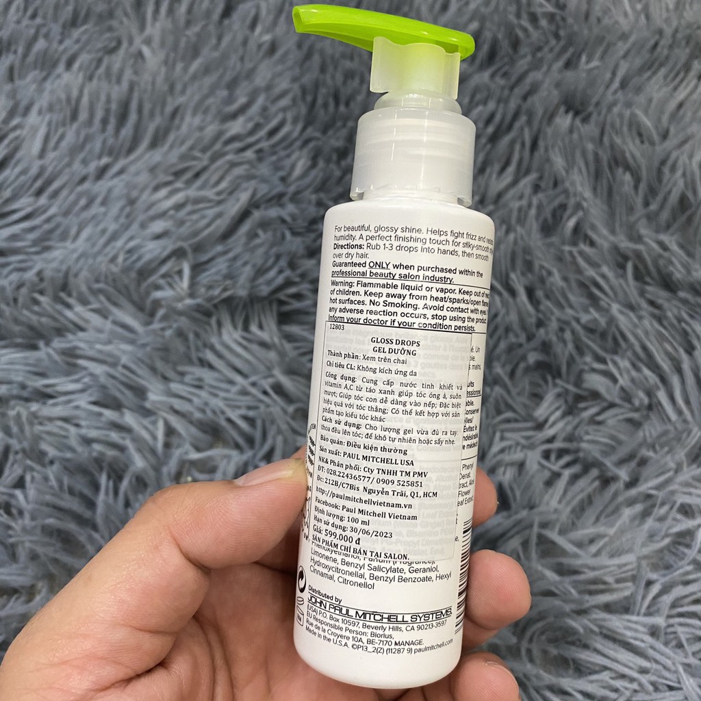 Gel dưỡng tóc bóng mượt Gloss Drop Paul Mitchell ( Smoothing)