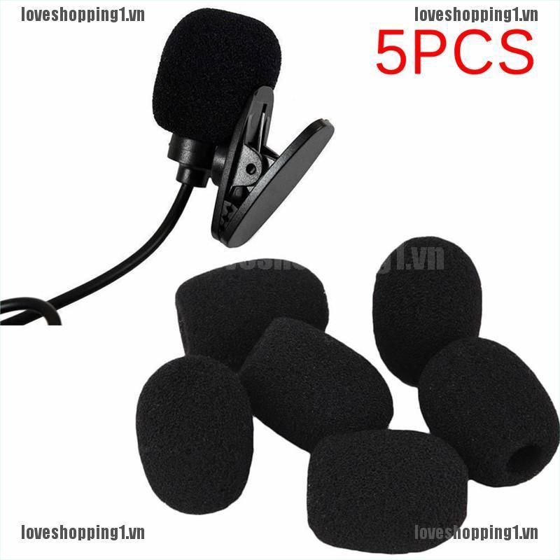 Set 5 Miếng Xốp Bọc Đầu Micro Màu Đen | BigBuy360 - bigbuy360.vn