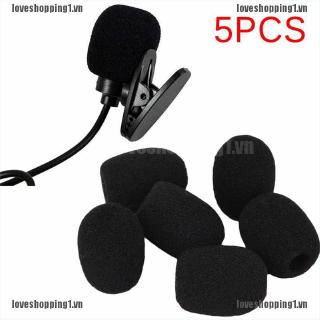 Set 5 miếng đệm bọc đầu micro màu đen