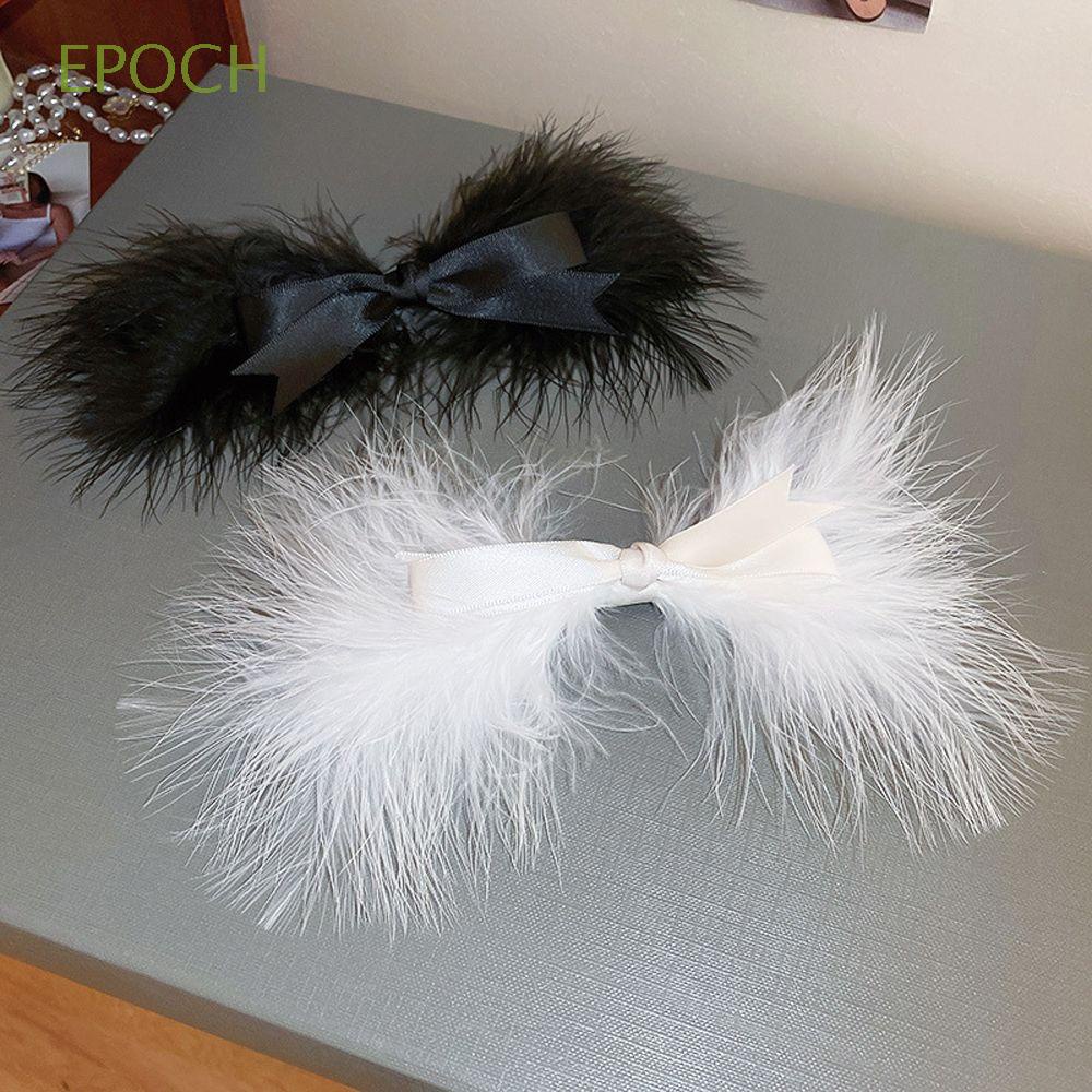 Epoch Kẹp Tóc Đuôi Ngựa Hình Lông Vũ Thanh Lịch Dành Cho Nữ