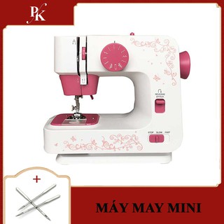 Máy may mini, máy may gia đình kiểu dáng nhỏ gọn với 12 chế độ may tiện lợi