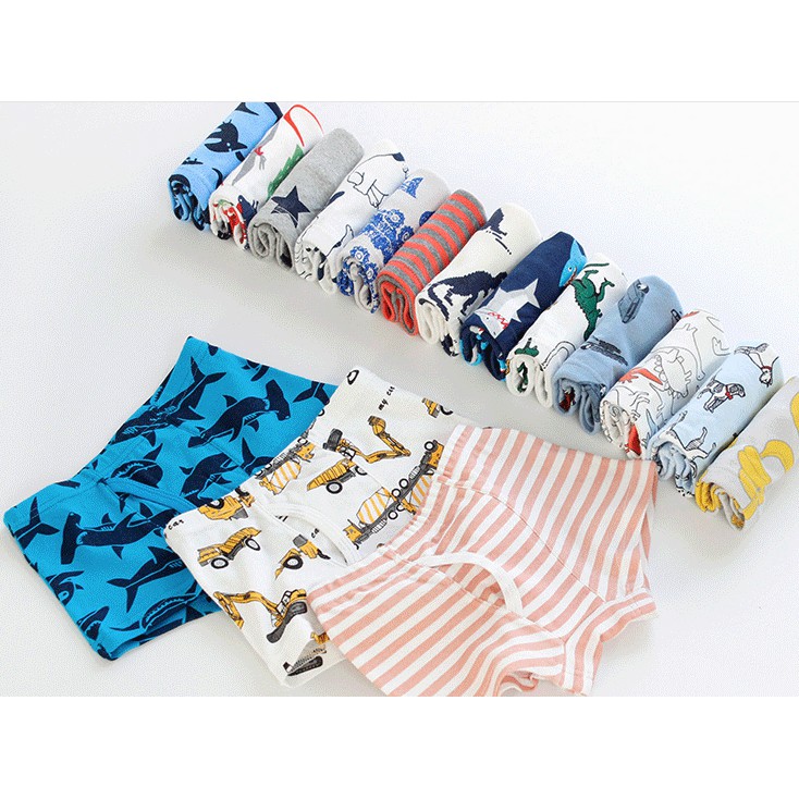 [ HÀNG HOT]  Set 3 Quần chip đùi , quần lót bé trai hàng cao cấp 100% cotton [ Giao màu Ngẫu Nhiên]