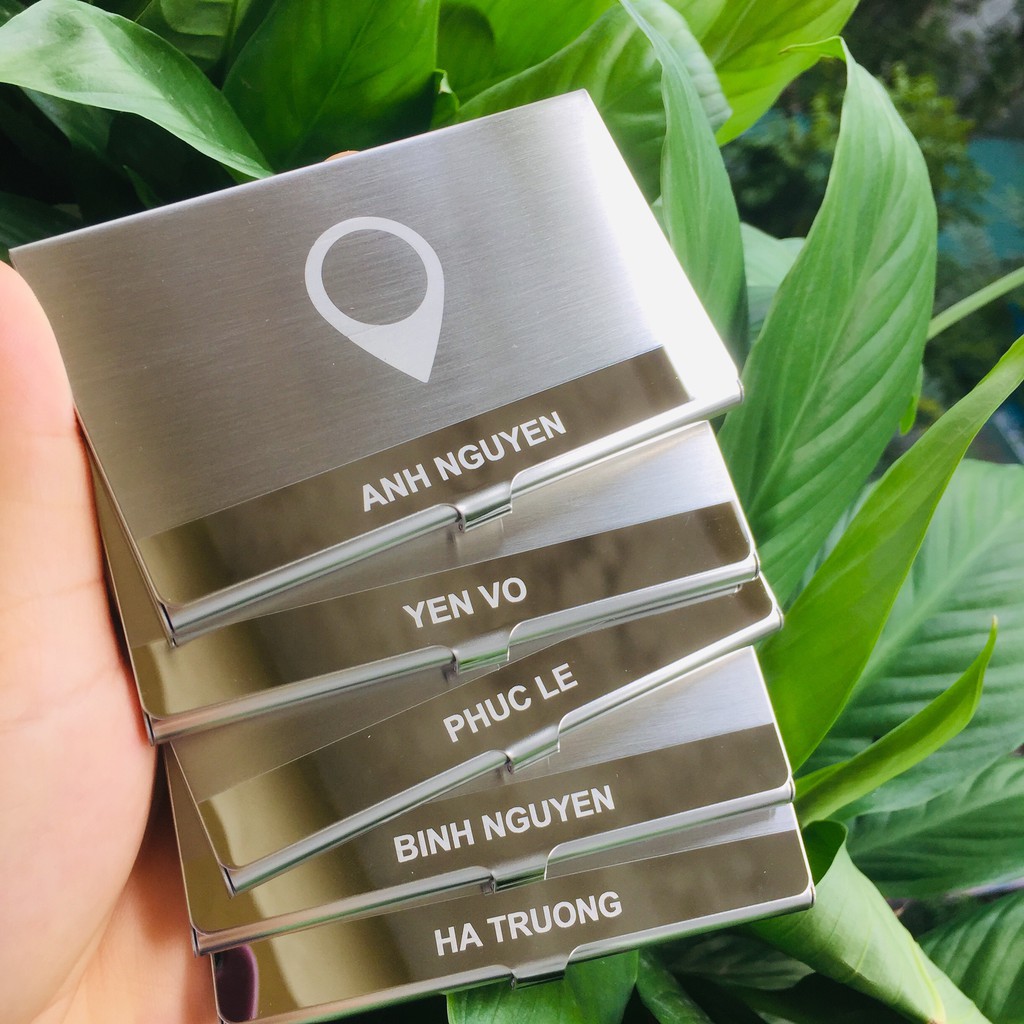 Mua hộp đựng name card, ví đựng danh thiếp ở đâu giá rẻ nhất hà nội, hộp đựng ATM bằng thép