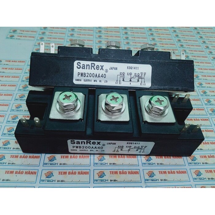PWB200AA40 Modul Thyristor Sanrex 200A 400V