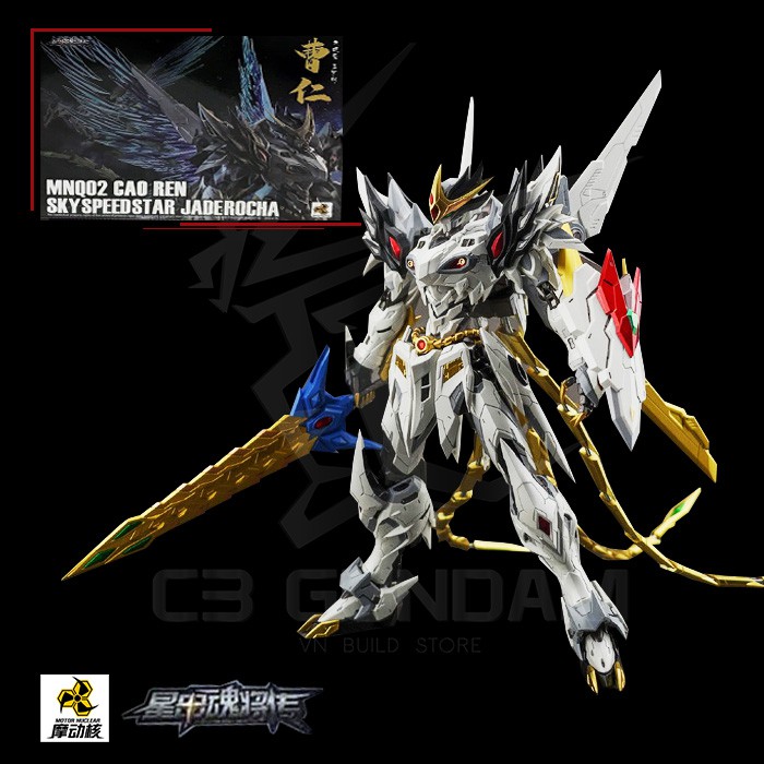 MÔ HÌNH GUNDAM METAL BUILD MOTOR NUCLEAR MN-Q02 WHITE DRAGON - CAO REN - TÀO NHÂN METALBUILD