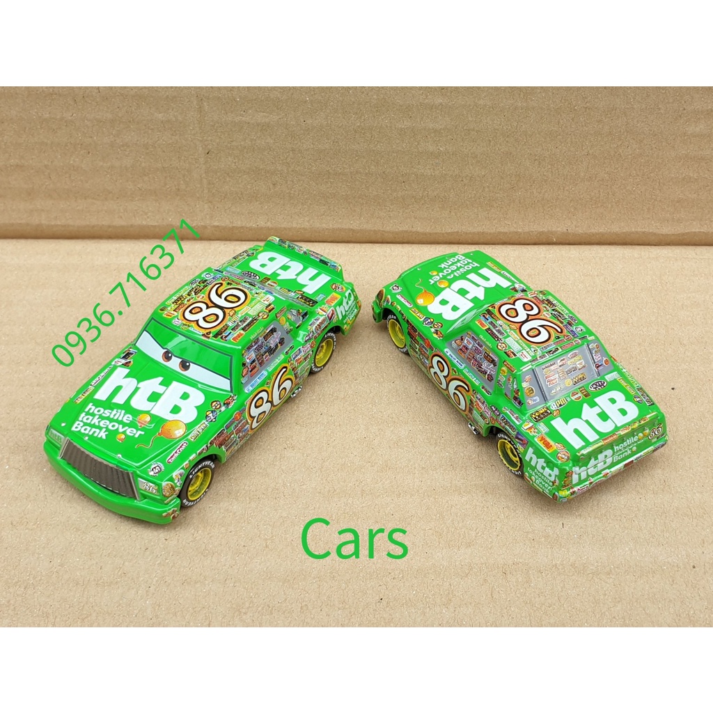 Xe mô hình tomica Nhật Bản - Cars không hộp - Chick Hicks - màu xanh