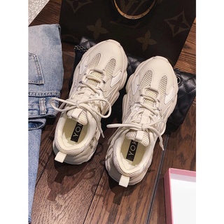 Giày thể thao nữ YOK - giày sneaker nữ cao cấp đế độn tăng chiều cao siêu hot