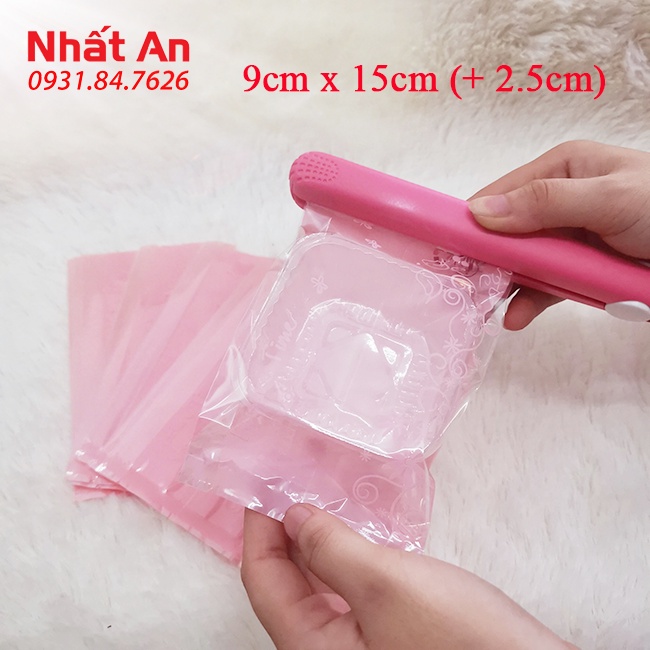 Túi hàn trung thu Leisure Time thắt eo hồng 100gr/125gr - 100 cái