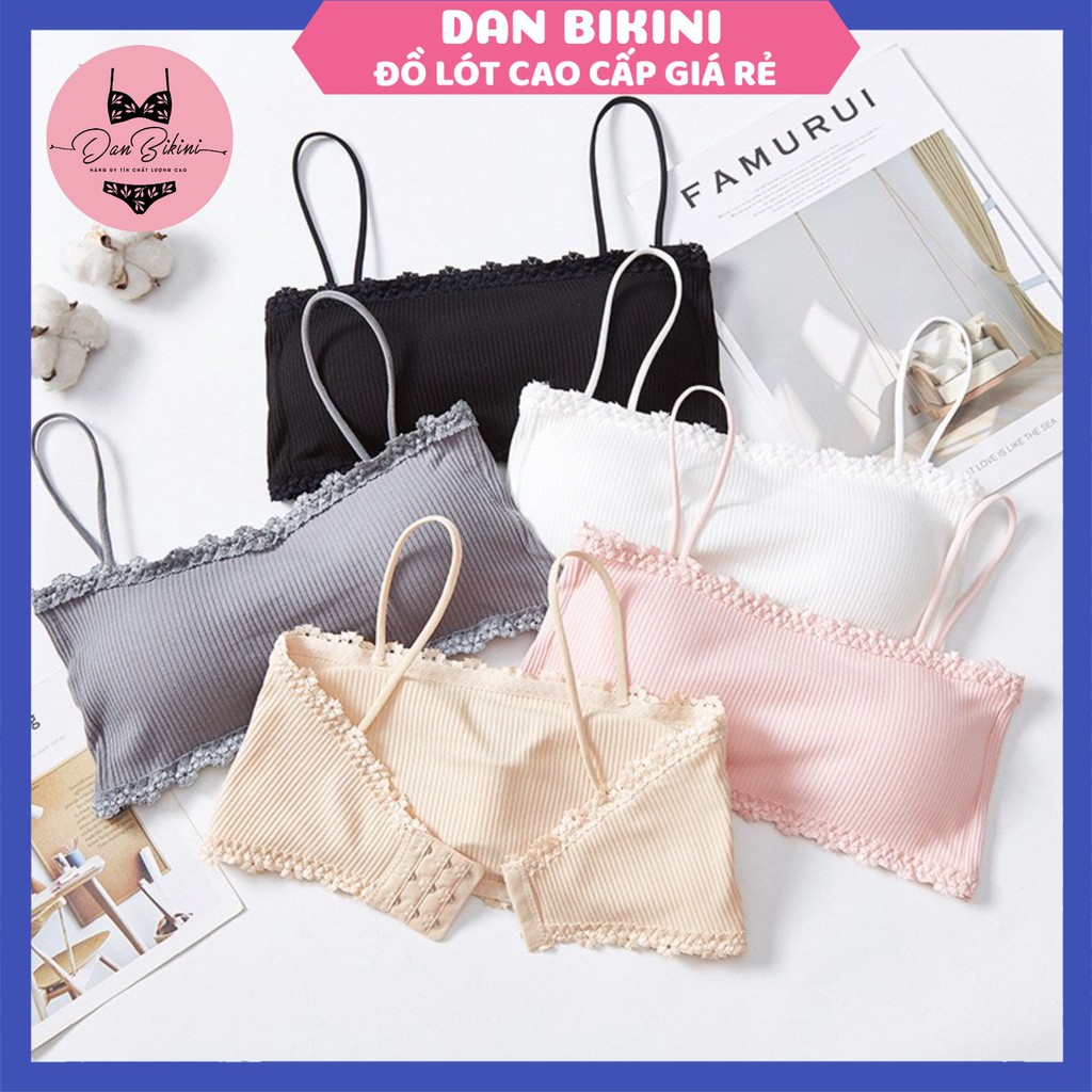 Áo Lót Nữ ❤️FREESHIP❤️ Áo bra gân tăm viên ren nâng ngực sexy điệu đà mẫu Bra 001