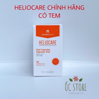 Viên uống chống nắng Heliocare 🌸Chính Hãng🌸 Heliocare Oral 60 viên
