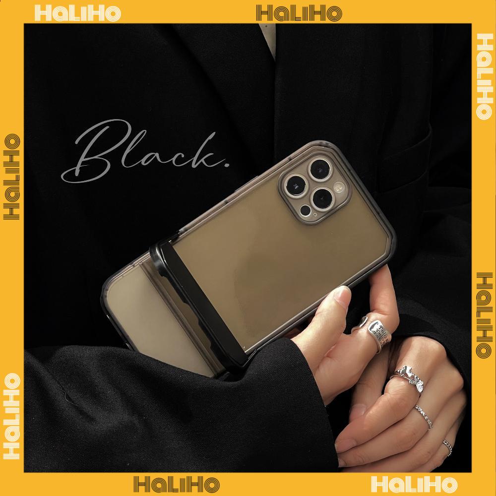 iPhone Case Silicone Soft Cover Folding Stand Clear Candy Color Airbag Shockproof Camera Cover Protection Compatible For iPhone 11 iPhone 13 Pro Max iPhone 12 Pro Max iPhone 7 Plus