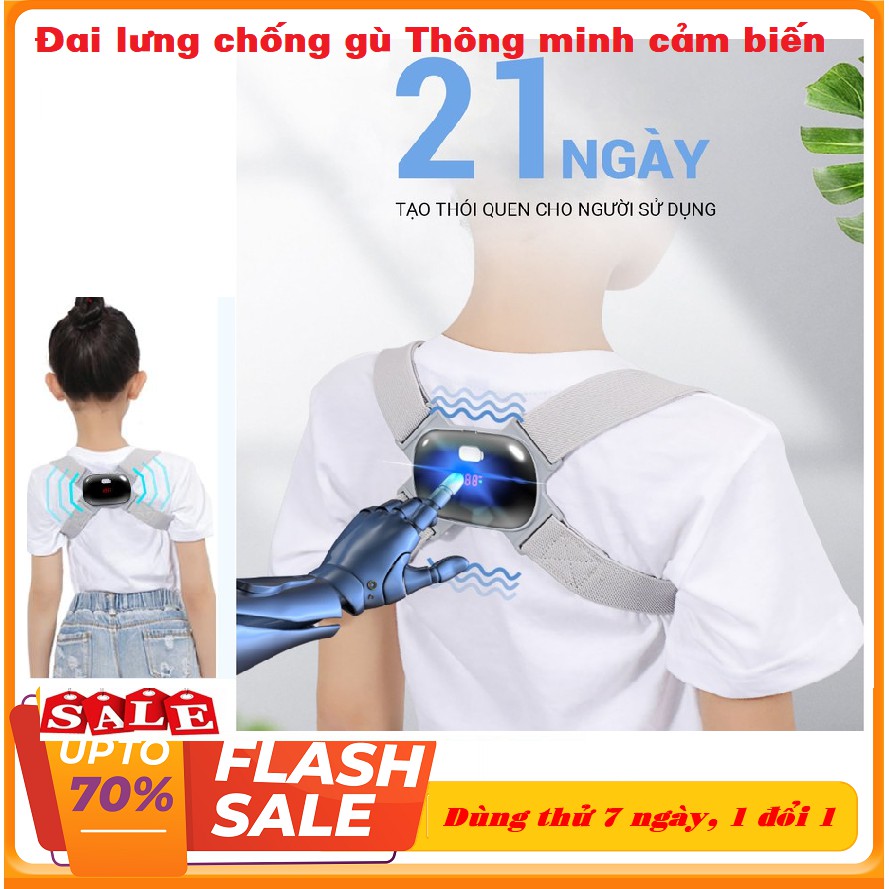 Đai Chống Gù Lưng, Đai Chống Gù Lưng Rung Cảm Biến Điện Tử Thông Minh