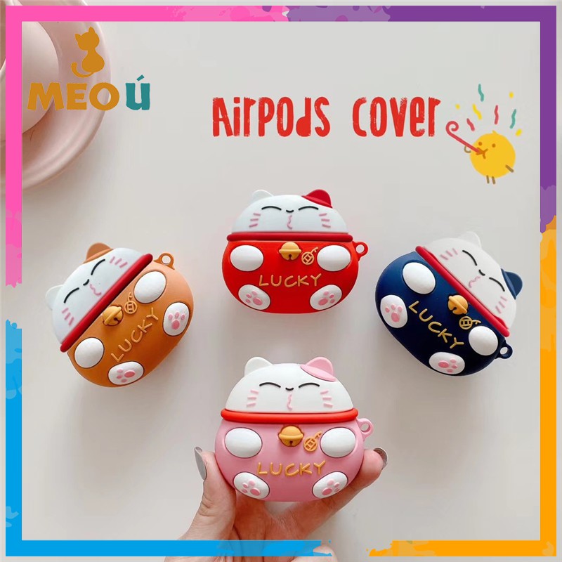 Case Airpods Mèo Thần Tài cho AirPods 1/2/Pro - airpod case