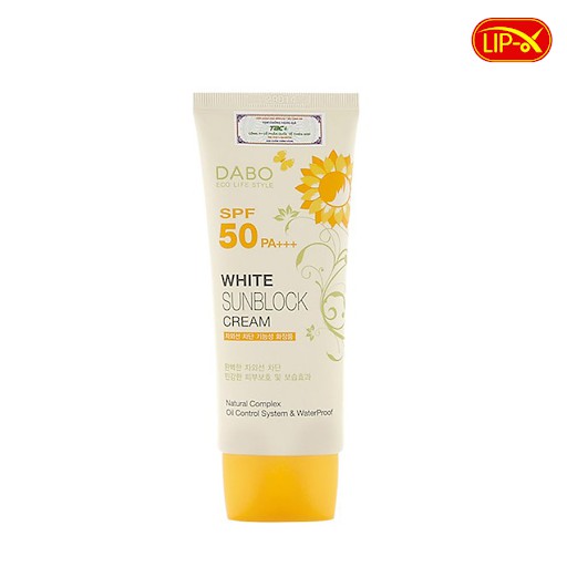 Kem Chống Nắng Không Nhờn Dính Tác Dụng Lâu DaBo White Sunblock Cream Hàn Quốc 70ml