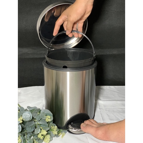 [FREESHIP + GIẢM 30%] Thùng rác Inox cao cấp tự động đóng tiện lợi