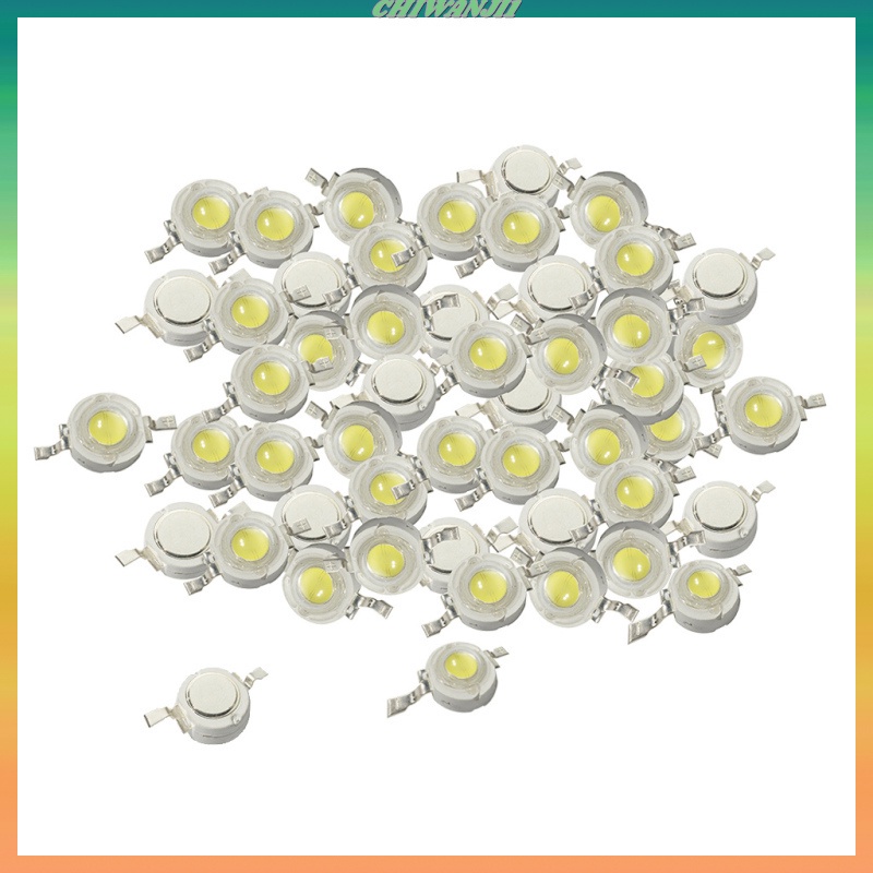 Set 50 đèn led ánh sáng trắng công suất cao 1w SMD CHIP | BigBuy360 - bigbuy360.vn