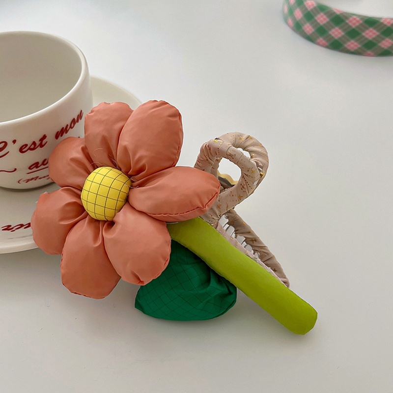 Kẹp Tóc Càng Cua Hình Hoa Chất Liệu Nhựa Resin Dễ Phối Đồ