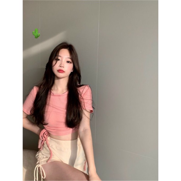 Áo croptop rút dây 2 bên đẹp mê ly (B.C)