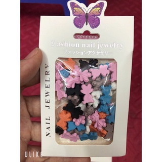 set gấu gắn móng mix màu siêu đáng yêu