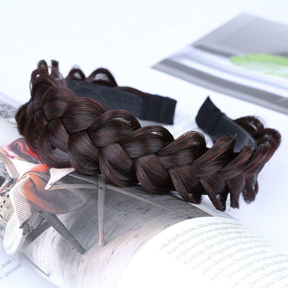Băng Đô Bện Tóc Bằng Sợi Tổng Hợp Chống Trượt Phong Cách Bohemia