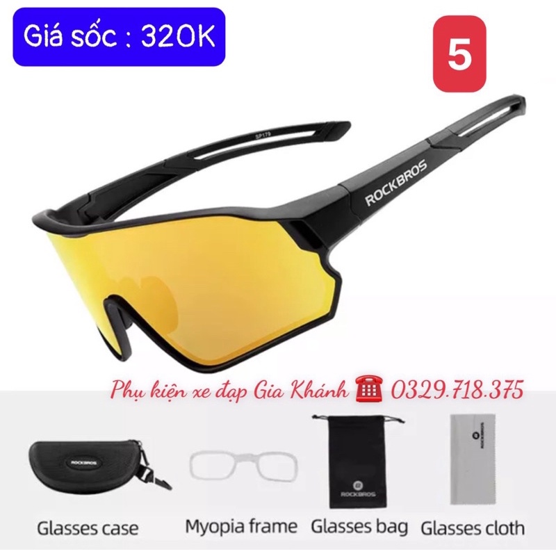 KÍNH XE ĐẠP PHÂN CỰC ROCKBROS CHÍNH HÃNG