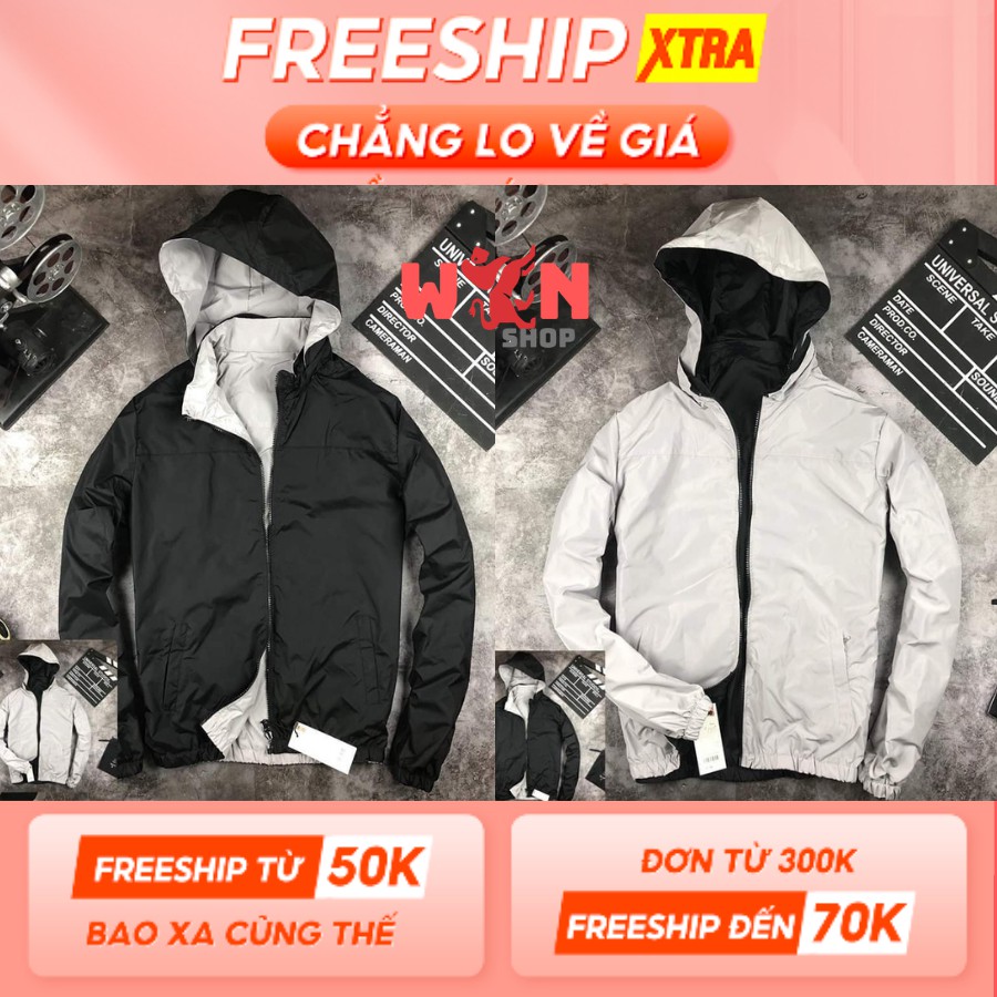 [Mã MA12 hoàn xu 15% tối đa 30k đơn từ 150k]Áo Khoác Gió 2 Mặt Nam / Nữ Tiện Lợi Unipuls Chống Nước, Chống Nắng, | BigBuy360 - bigbuy360.vn