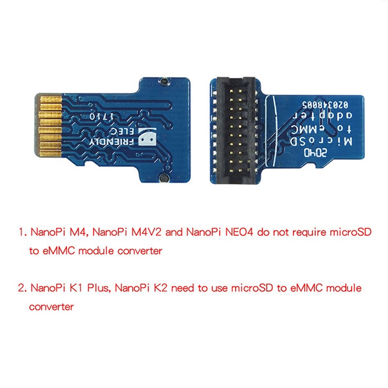 Mô-đun EMMC Có Đầu Chuyển Đổi Micro-SD-Compatible T2 Cho Nanopi K1 K2 M4 NEO4