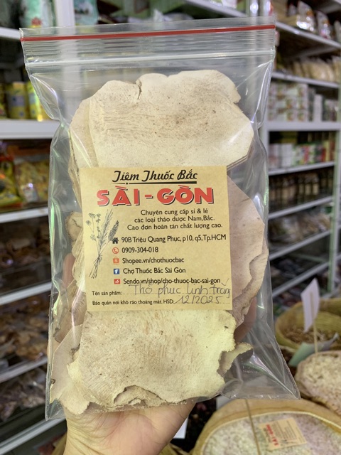 Nấm Phục Linh Trắng Thái Lát 100g