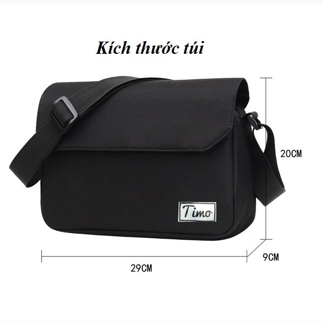 Túi đeo chéo nam, Túi đeo chéo thời trang unisex nhiều ngăn phong cách cá tính Hàn Quốc TDC018