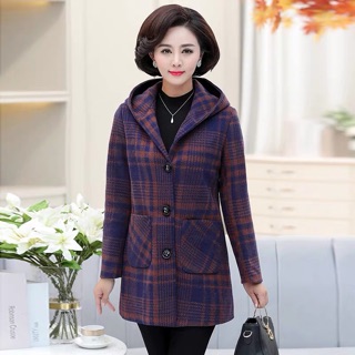 ÁO DẠ KẺ TRUNG NIÊN (SẴN KẺ ĐỎ XL)