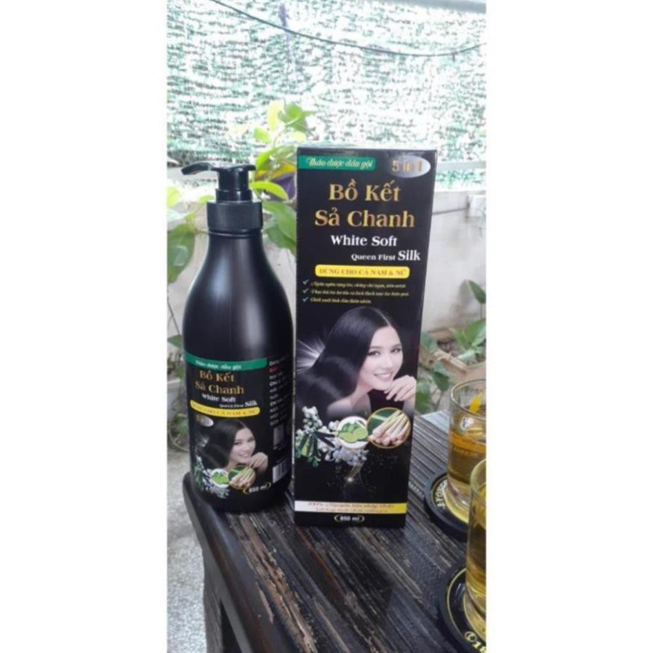 Dầu Gội Bồ Kết Sả Chanh White Soft 850ml cao cấp 5 trong 1 | BigBuy360 - bigbuy360.vn