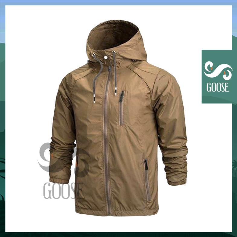 Áo khoác dù cho nam GOOSE RCK020 màu Đen, Xanh đen, Nâu