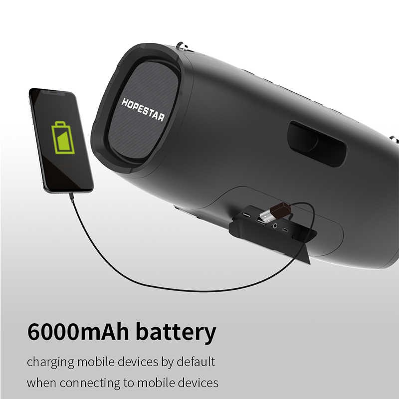 Loa bluetooth cao cấp Hopestar A6 Party CS 30W, pin 6000mah, Bass cực khủng IPX6, Kết nối 2 loa, Đèn led