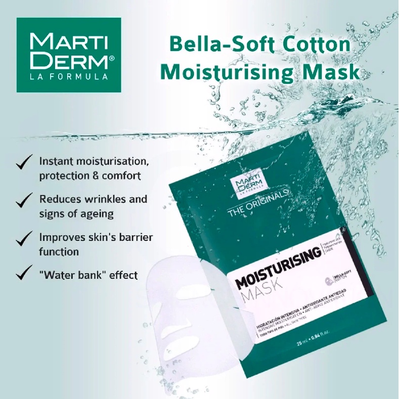 Mặt nạ cấp ẩm dưỡng da Martiderm Moisturising Mask 1 miếng | chính hãng