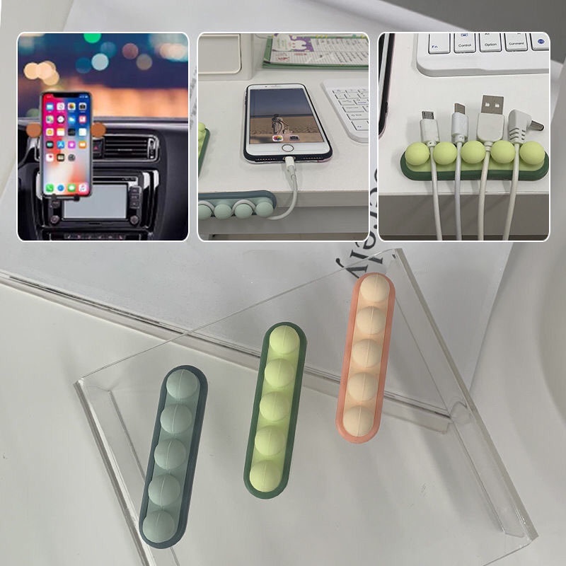 Munroe Kẹp Cố Định Dây Cáp Sạc / Điện Thoại Để Bàn Tiện Lợi