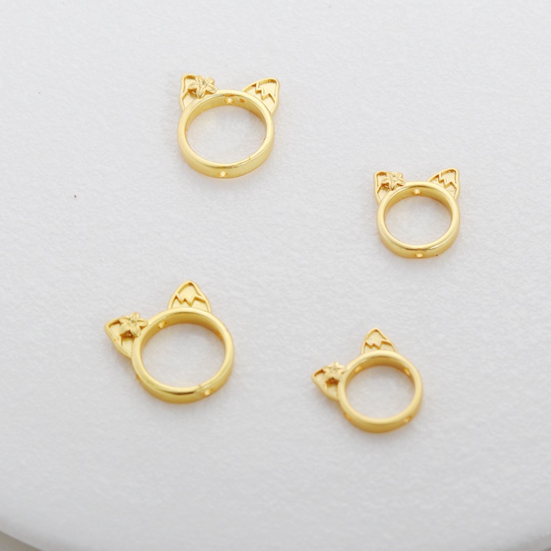 Bộ Hạt Xâu Chuỗi 18k Mạ Vàng 13mm Nhiều Màu Sắc Dùng Làm Trang Sức diy