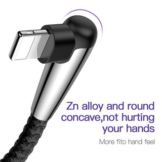 [iPhone 2M] Cáp sạc nhanh Baseus 2.4A Sharp Bird Lightning cho iPhone/ iPad (Metal MVP Elbow Mobile)