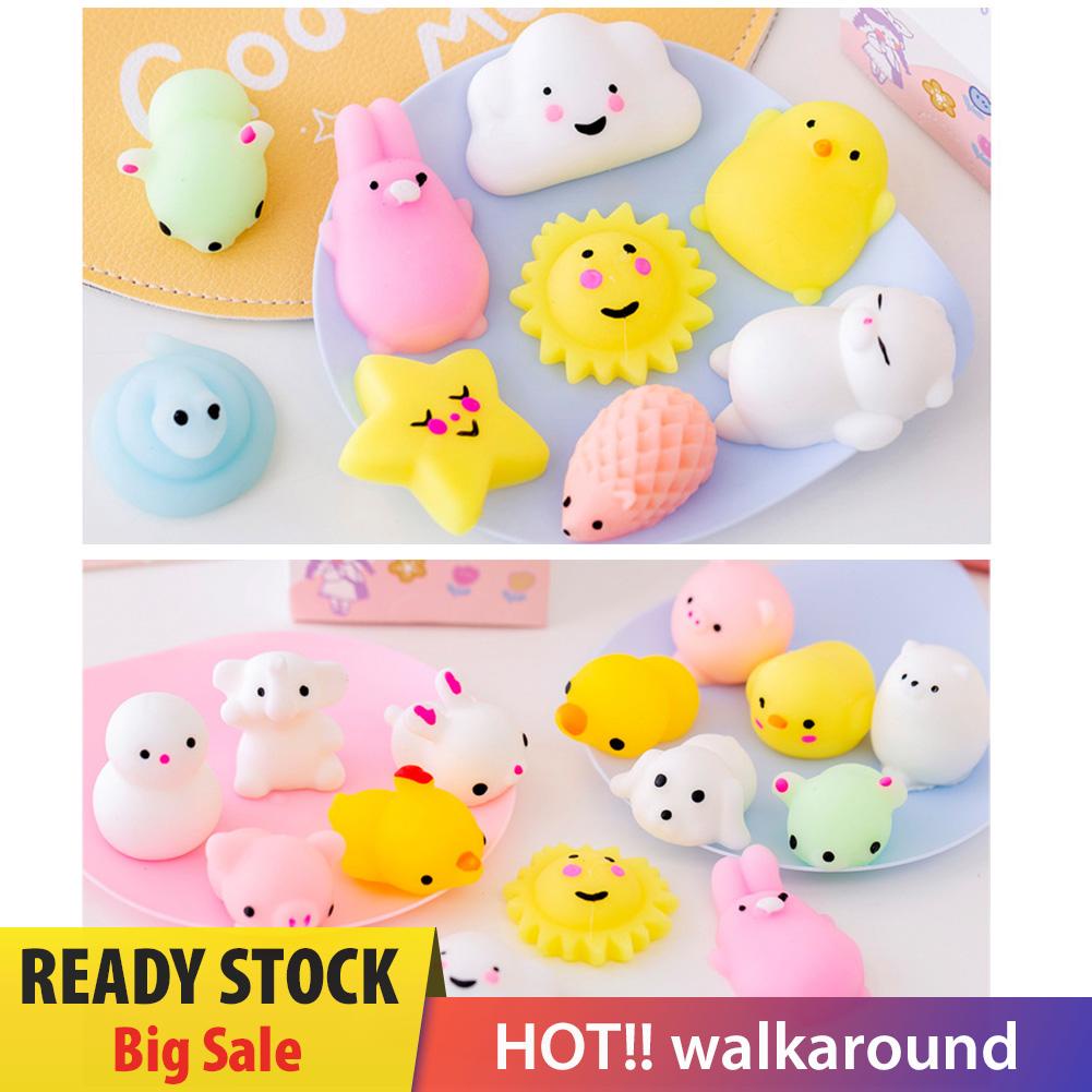 walkaround Cartoon Cute Mochi Animal Mini Squeeze Toys Decompression Stress Relief Toy