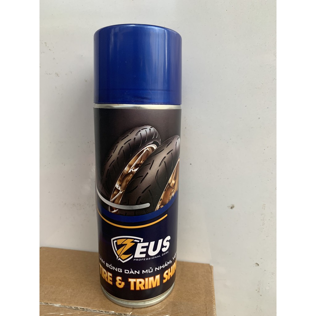 Phục hồi nhựa nhám, làm bóng vỏ ZEUS TIRE&TRIM SHINE 400ML