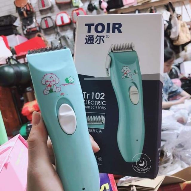 Tông đơ cắt tóc trẻ em TOIR-TR102 sạc pin Máy cắt tóc cho bé Tăng đơ cạo lông chó mèo loại sạc điện